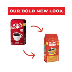 Sello Rojo beans close-up highlights rich aroma and authentic Colombian sourcing.