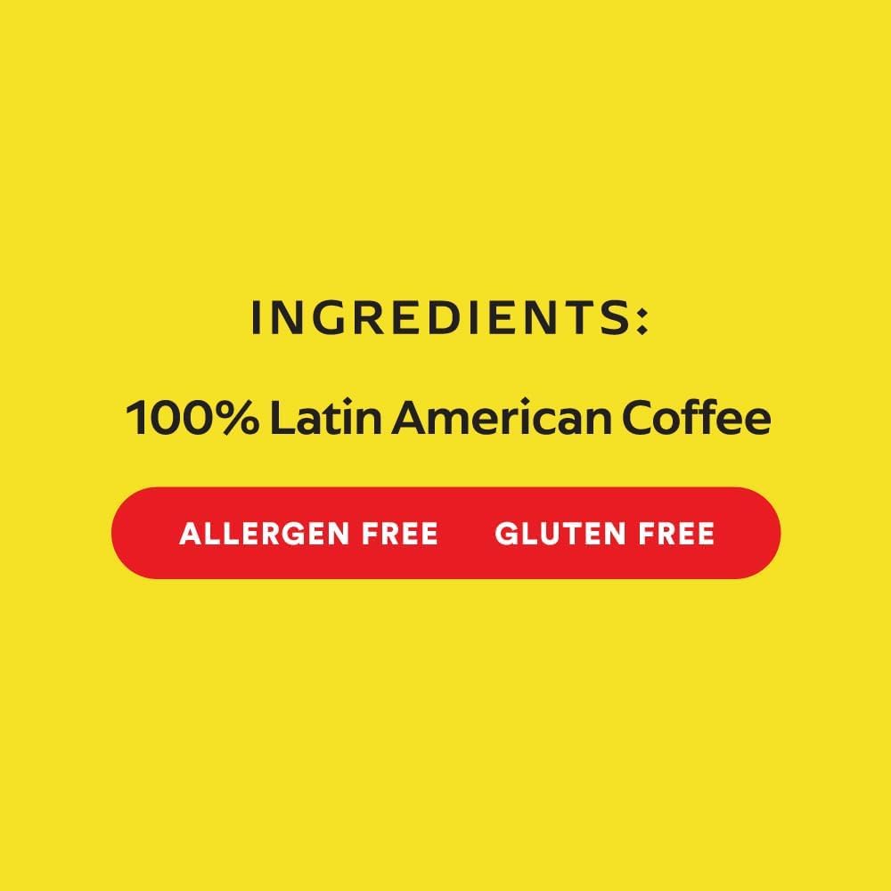 Sello Rojo ground coffee ready for French press, delivering full-bodied richness.