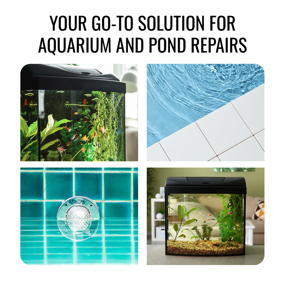 SELSIL multi-purpose aquarium sealant for freshwater and saltwater uses.