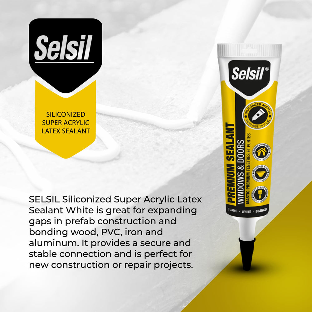 Selsil paintable sealant for seamless color matching after curing.