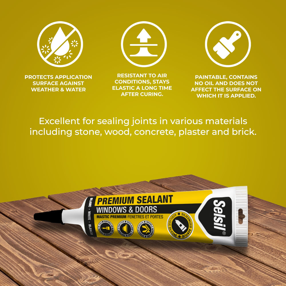 Selsil flexible application enables crack-free sealing during movement.