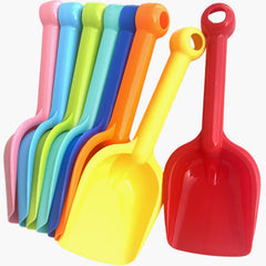 SELTERM Beach Shovels Eight-Pack in vibrant colors for kids' sand play.