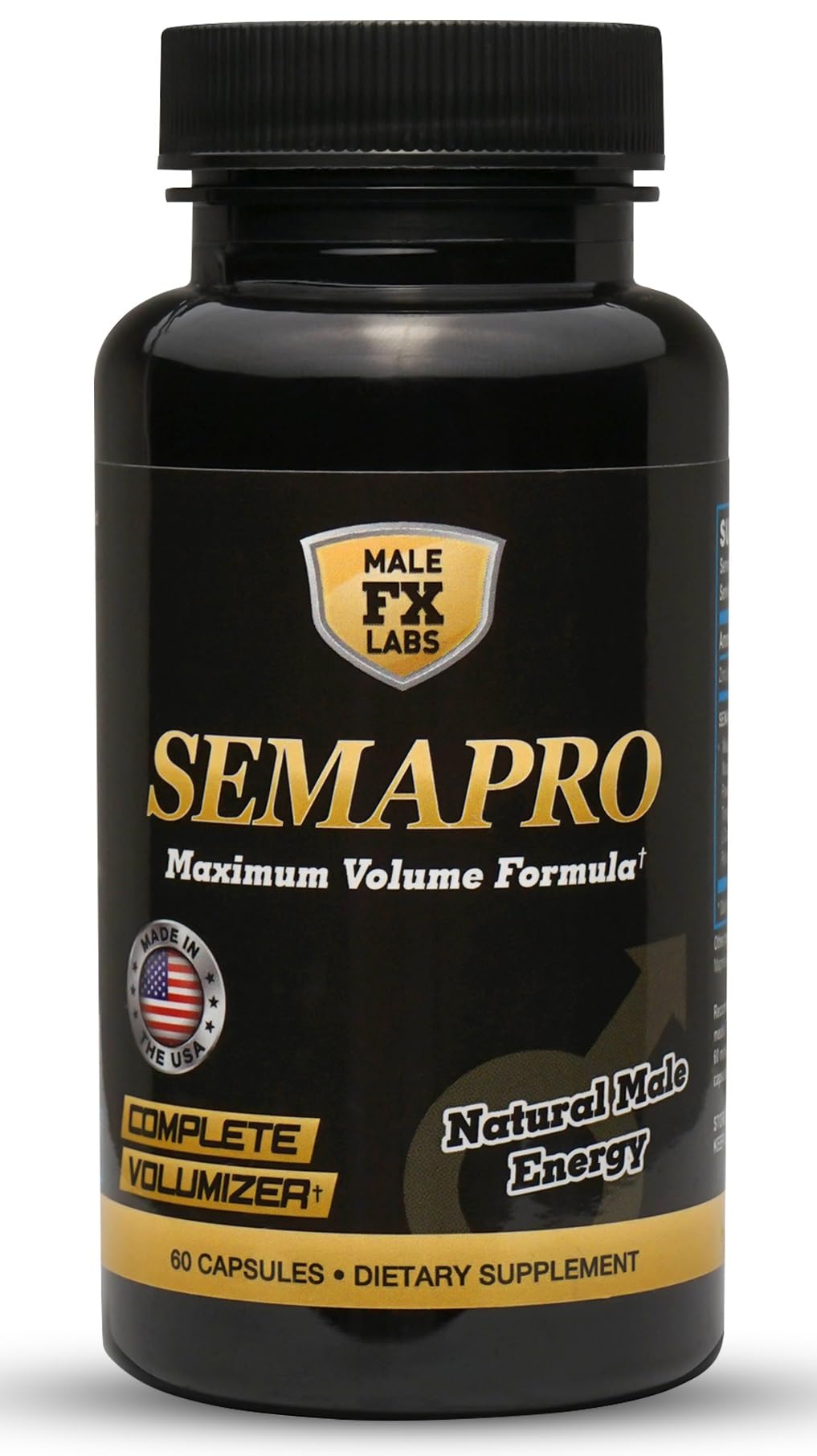 SEMAPRO extreme semen volumizer bottle for daily endurance and vitality.