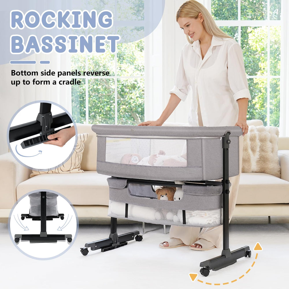 Semphis bassinet rocking mode for gentle soothing movement