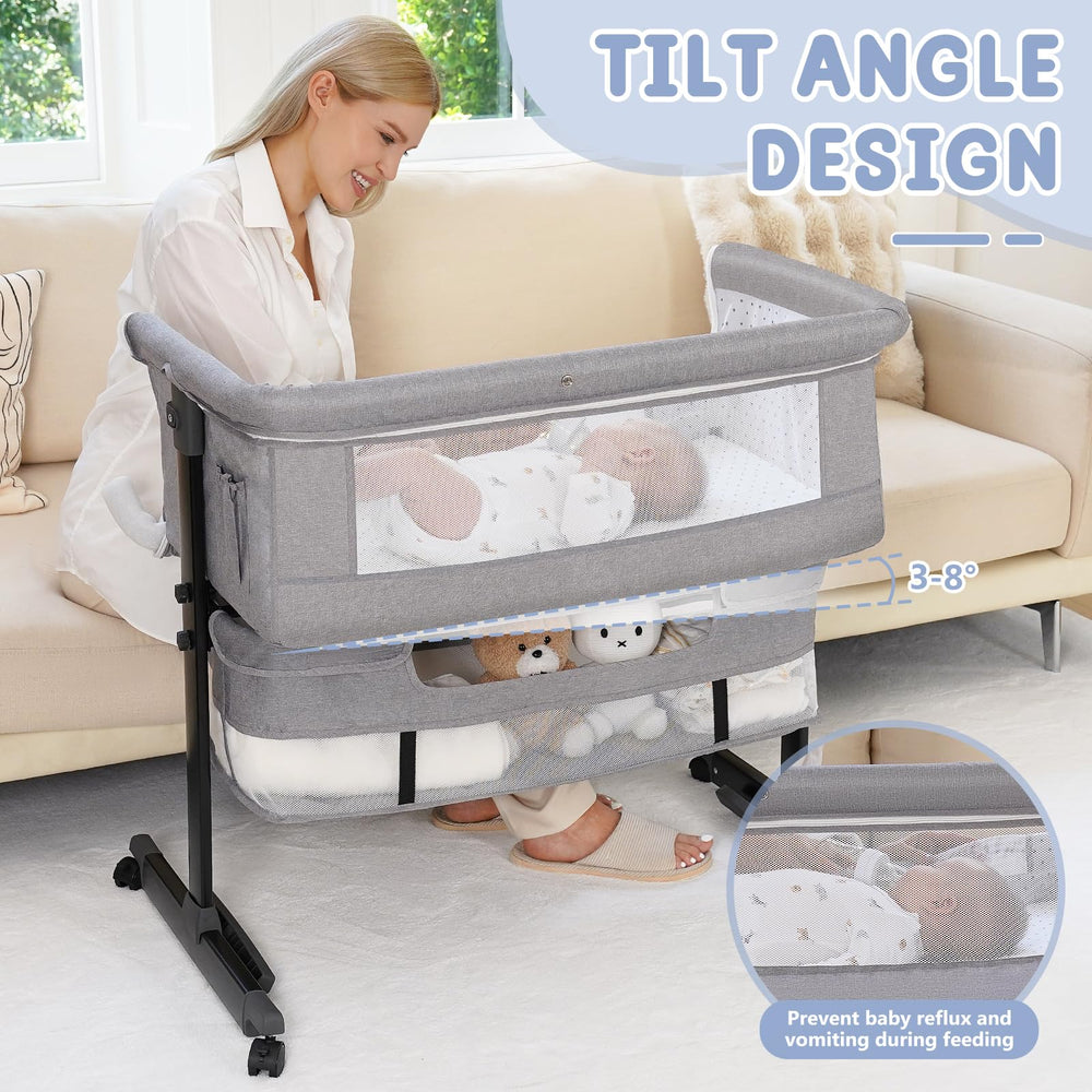 Storage basket and wheels increase convenience during daily use