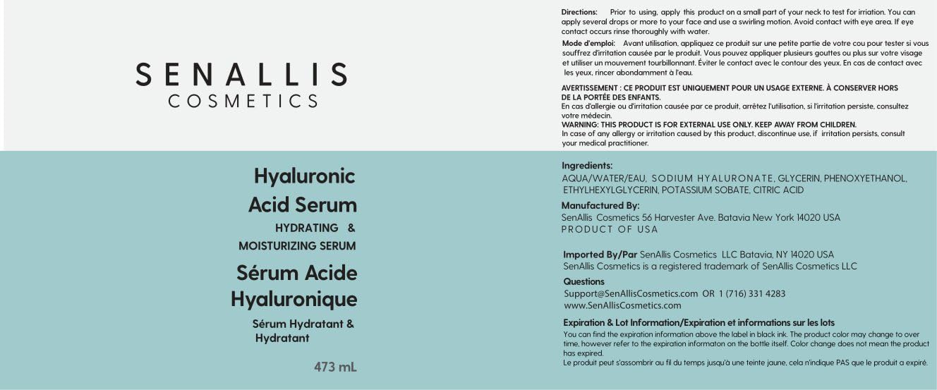 Plastic packaging of SenAllis Hyaluronic Serum reduces shipping damage.