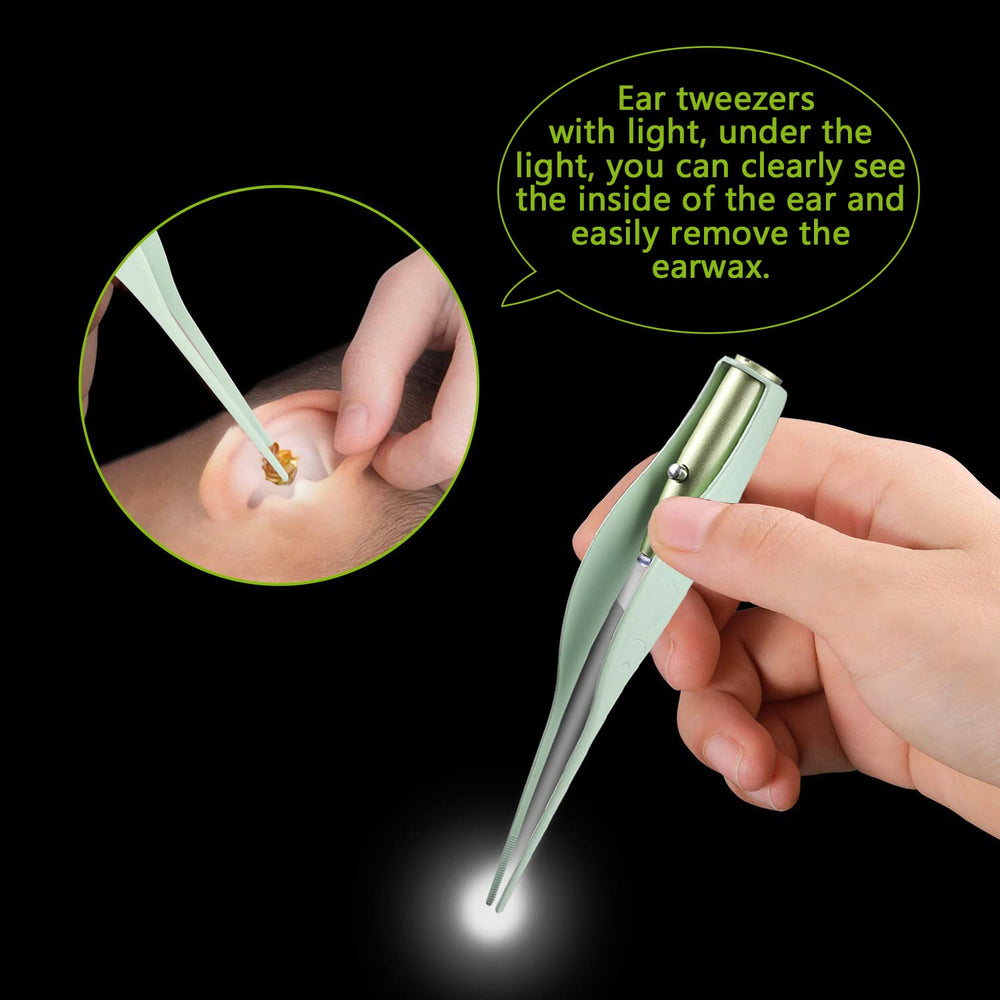 Senlmler double-ended ear pick with spiral spring delivers comfortable cleaning.