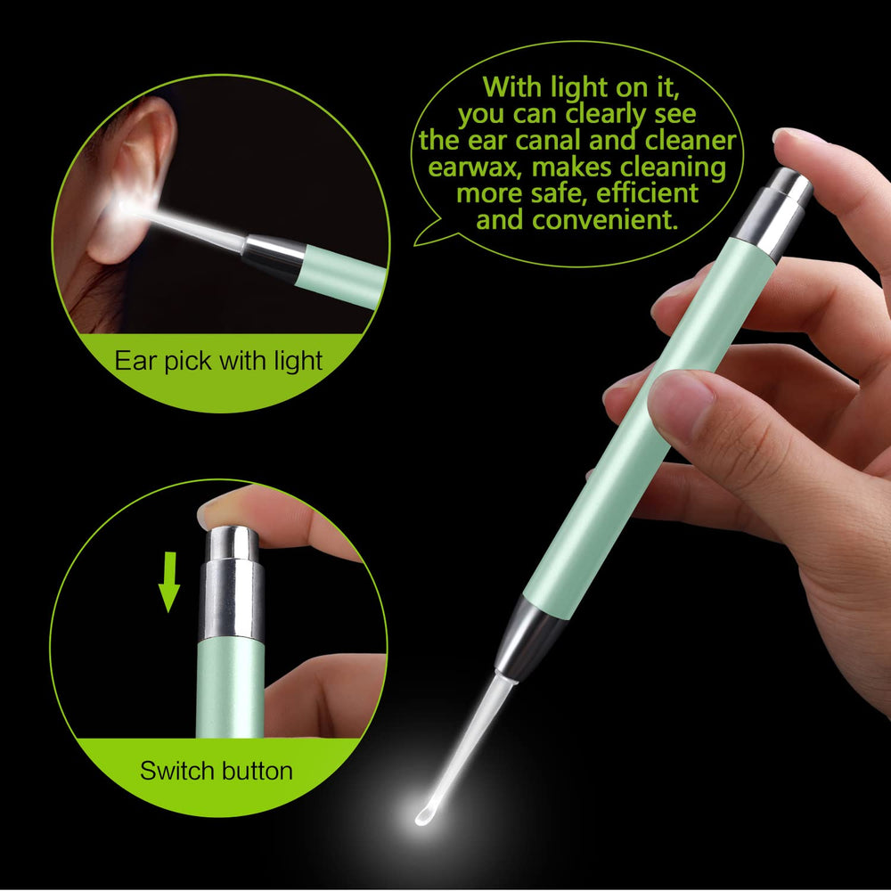 Senlmler LED ear tweezers provide gentle wax removal with light.
