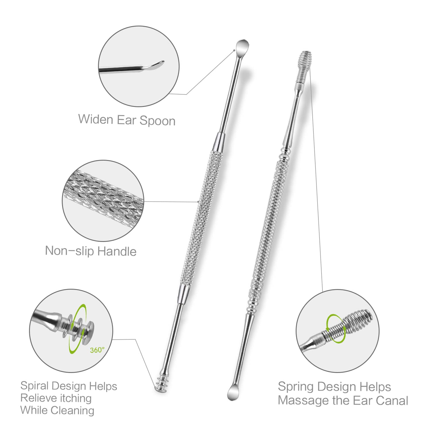 Senlmler safe-soft spoon head ensures gentle contact and comfort.