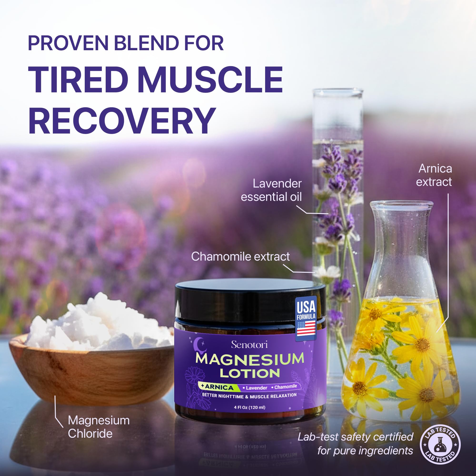 Senotori bottle highlights 1200 mg magnesium chloride content on the label.
