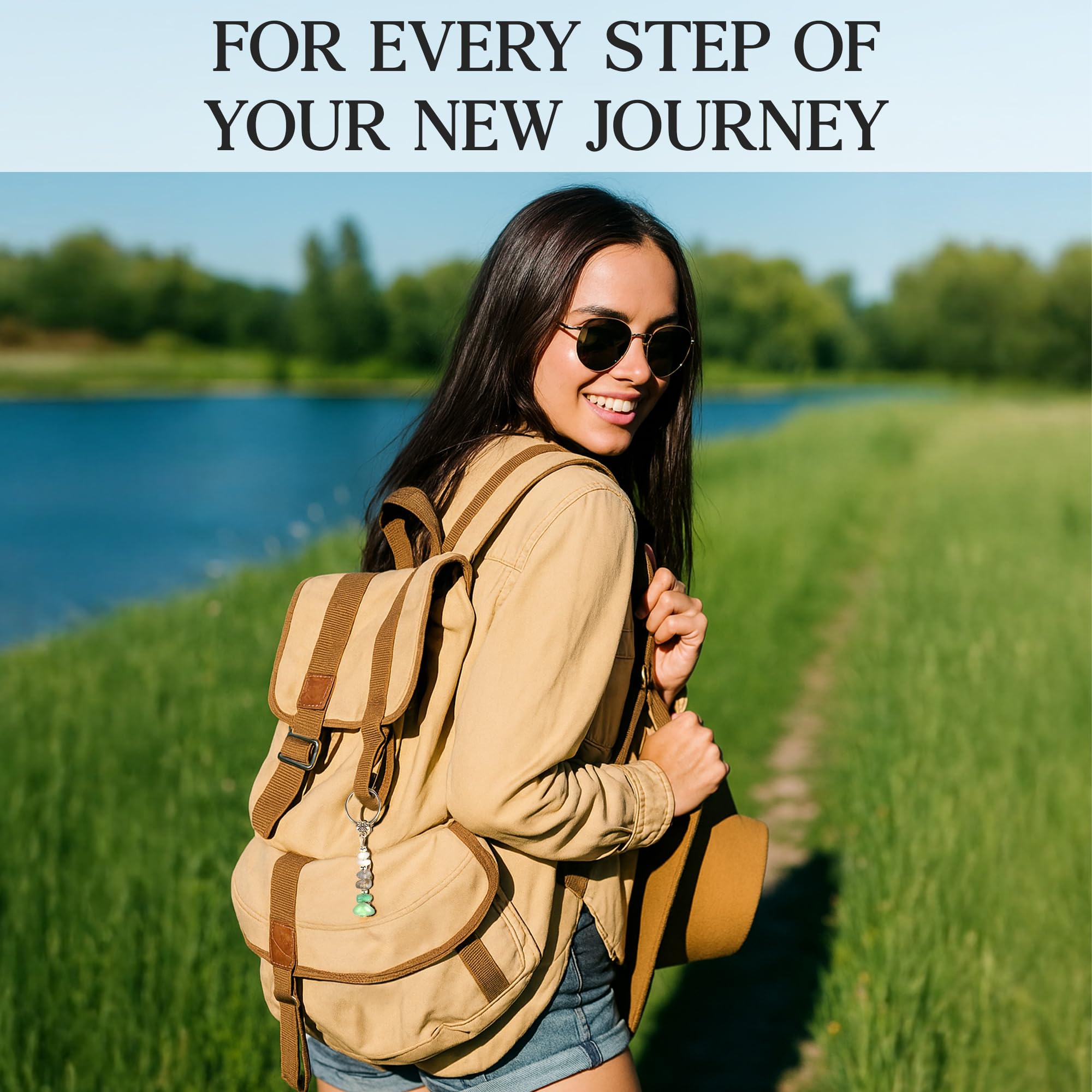 Sensemory Good luck keychain designed for new job transitions and fresh starts.