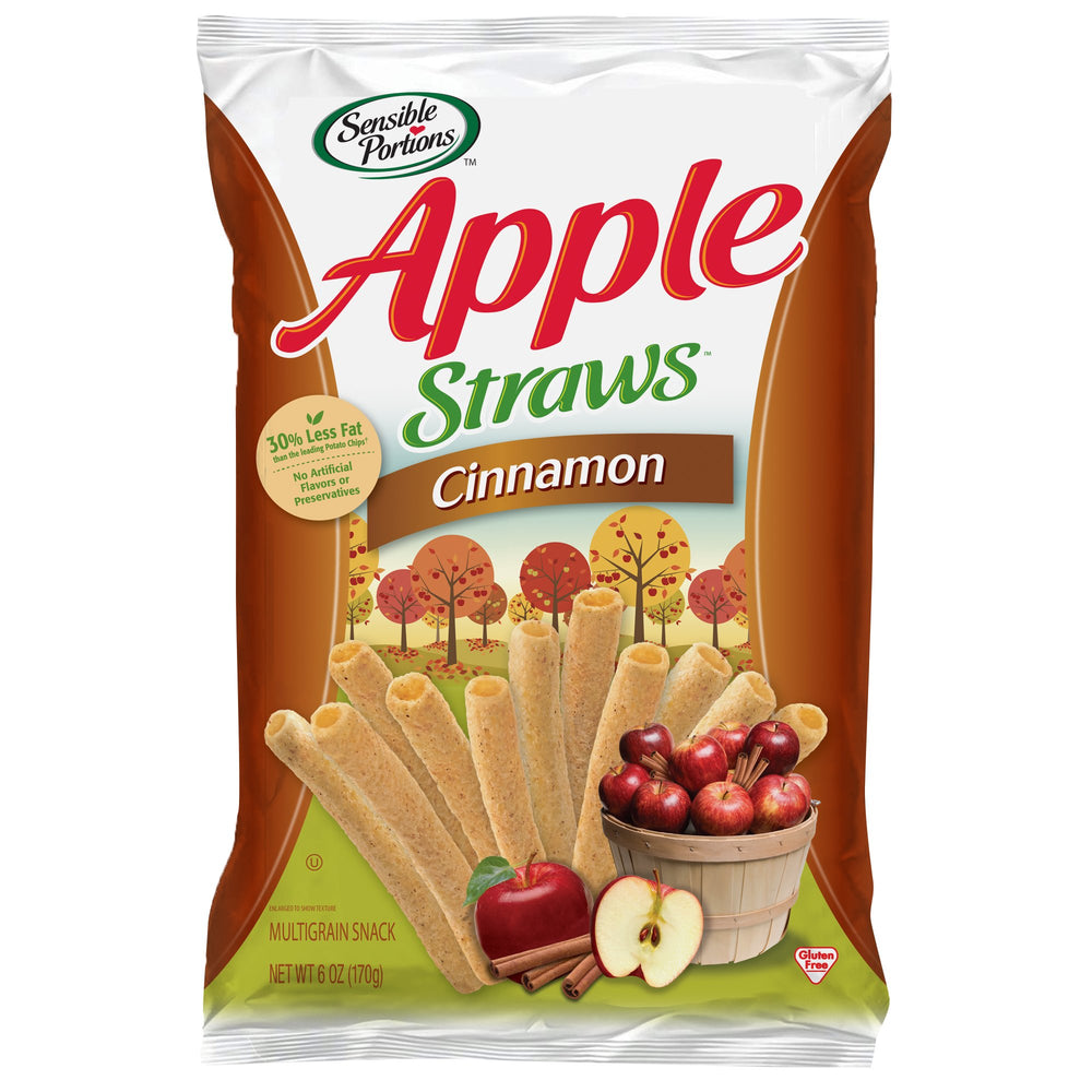 Sensible Portions Garden Veggie Cinnamon Straws 6oz pack, portable and craveable.