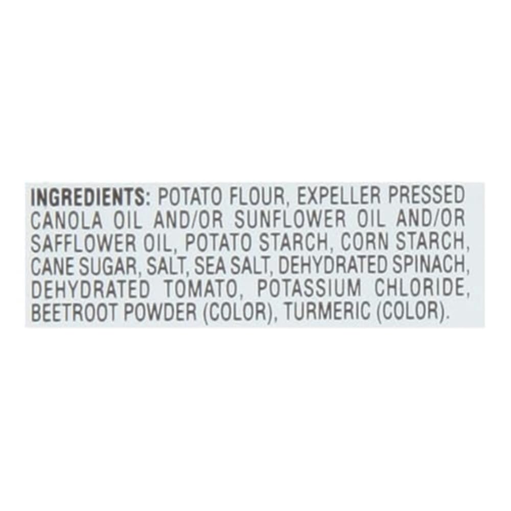 Sensible Portions non-GMO ingredients label signals wholesome veggie snacking option.