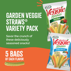 Closeup of Crunchy Texture on Sensible Portions Veggie Straws.