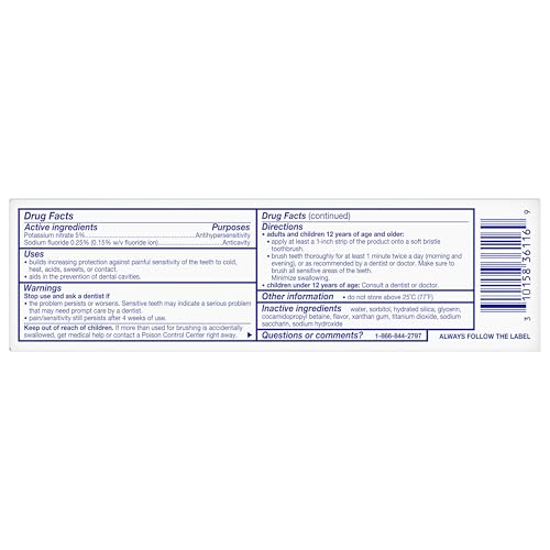 Daily routine scene featuring Sensodyne for cavity and sensitivity protection.