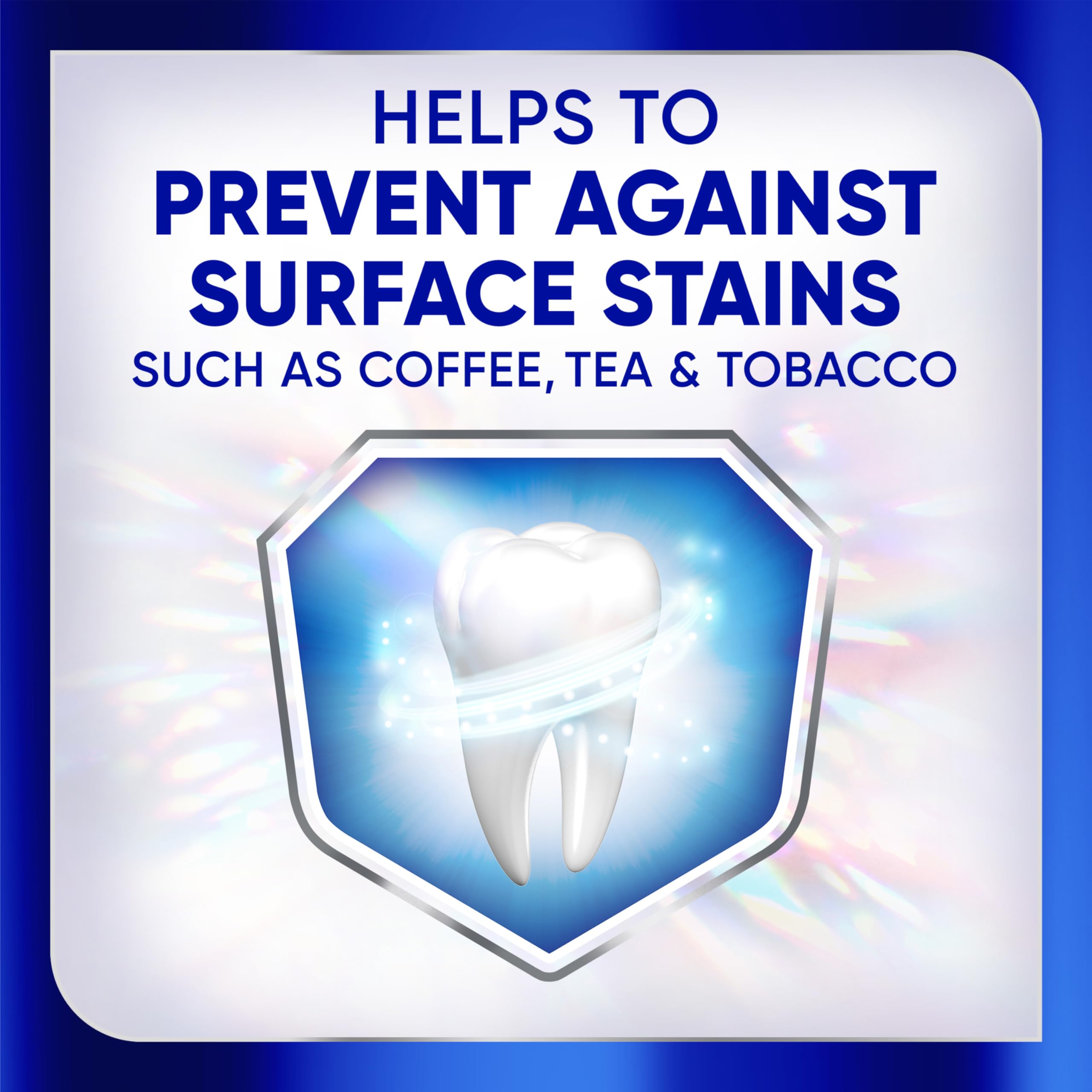 Sensodyne Clinical White visualizes ongoing sensitivity protection.