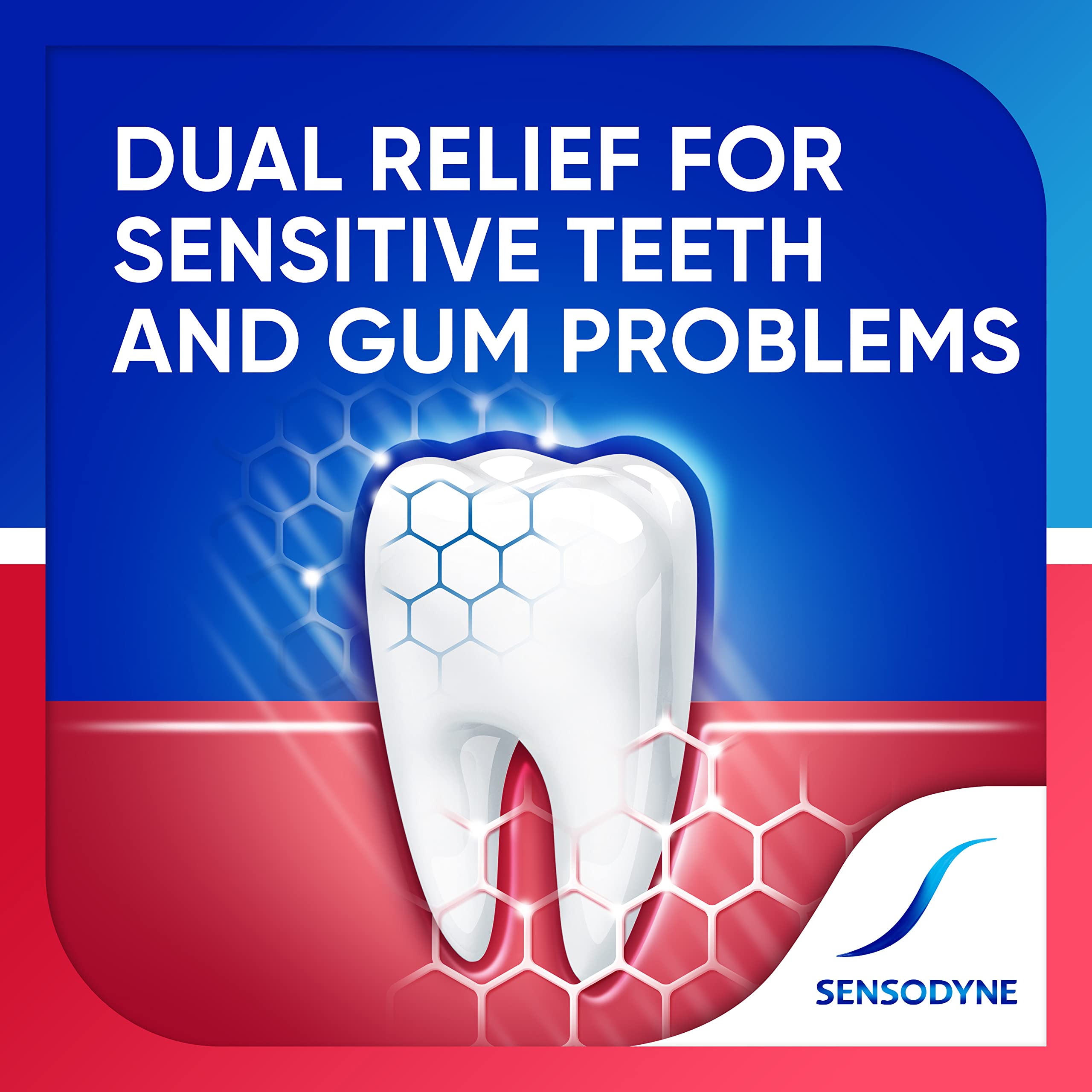 Minty Sensodyne flavor contributing to refreshed mouthfeel
