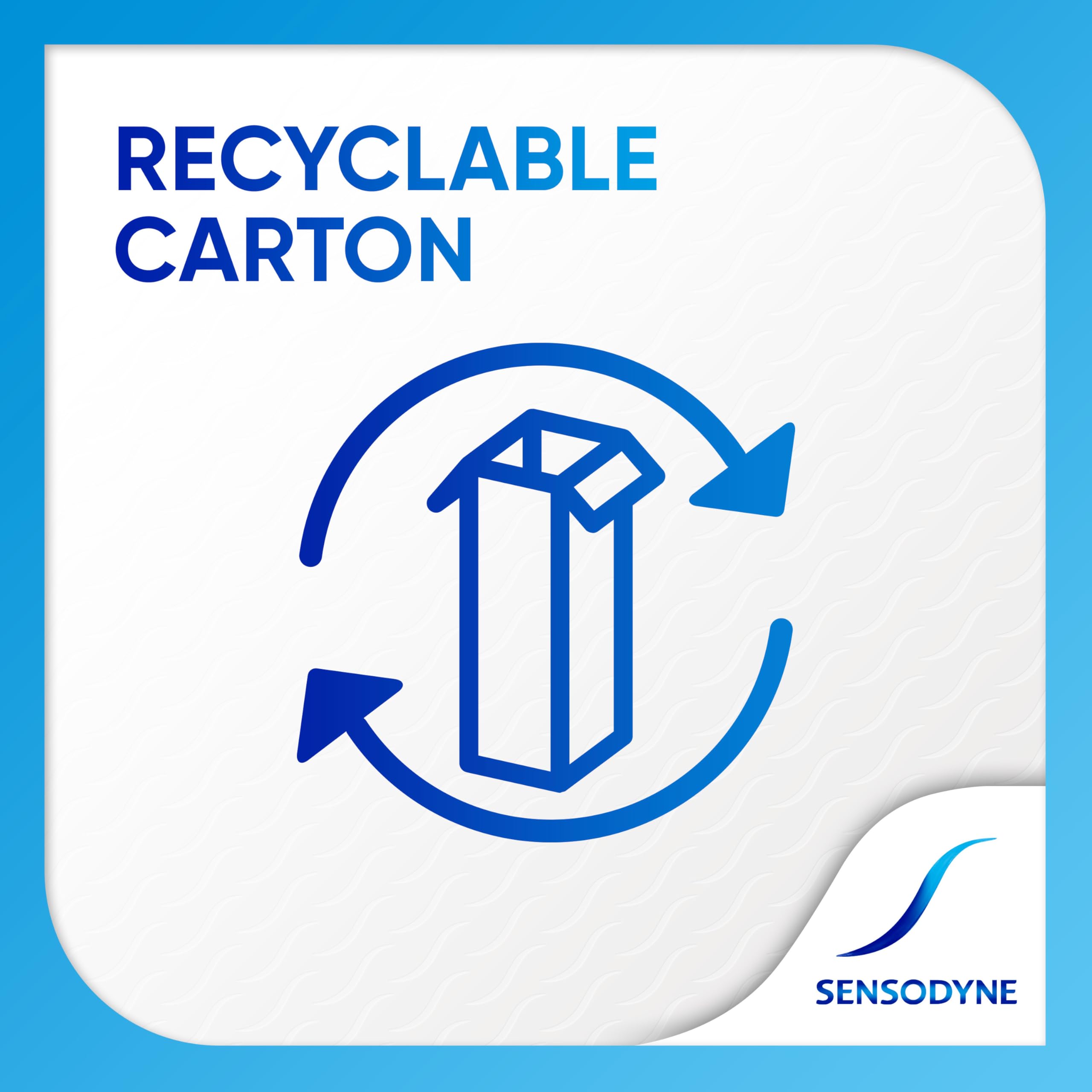 Sensodyne pack of two tubes displayed for daily routines