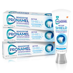Sensodyne Pronamel Active Shield Cool Mint toothpaste tube for enamel protection