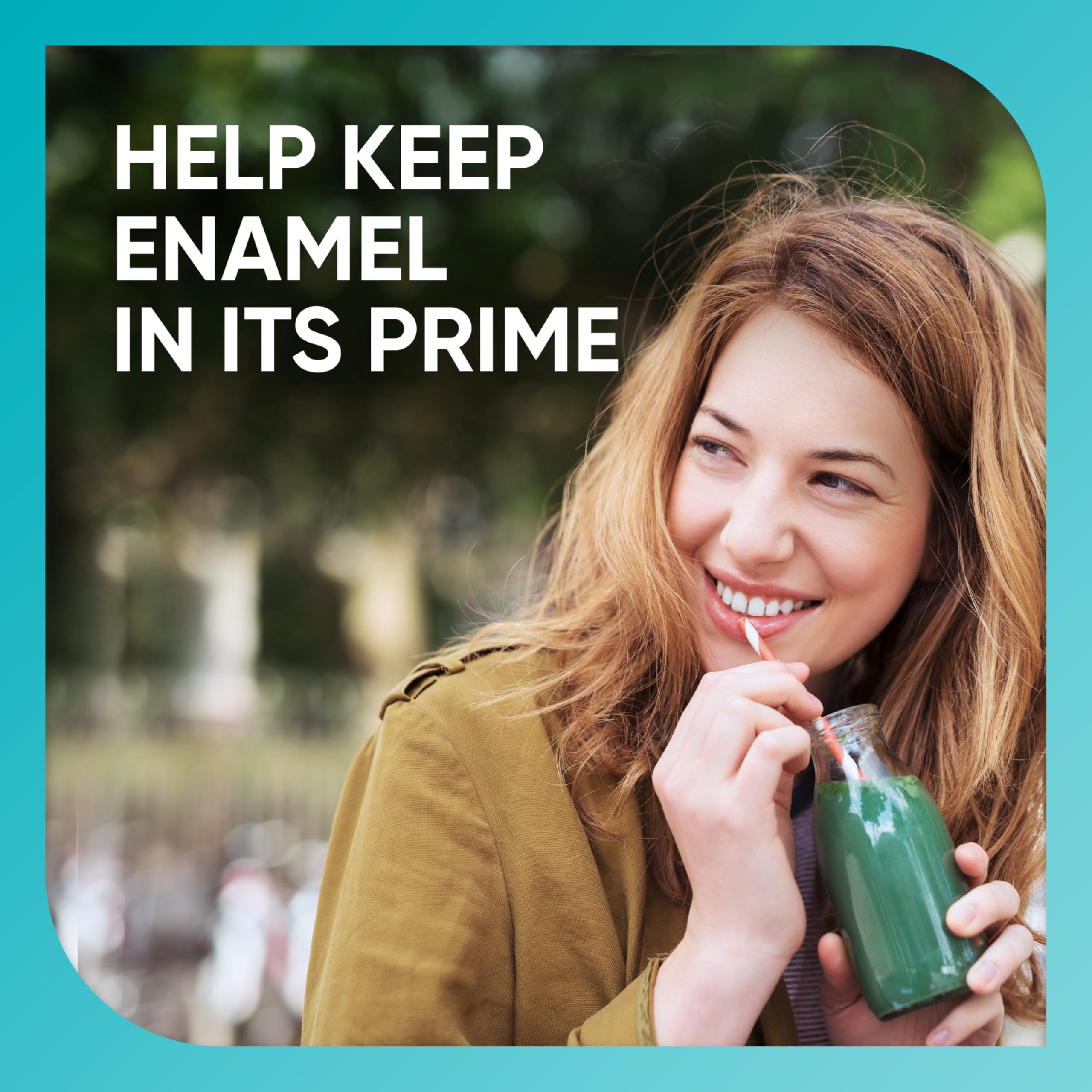 Close-up of Sensodyne Pronamel Active Shield showing whitening and enamel protection