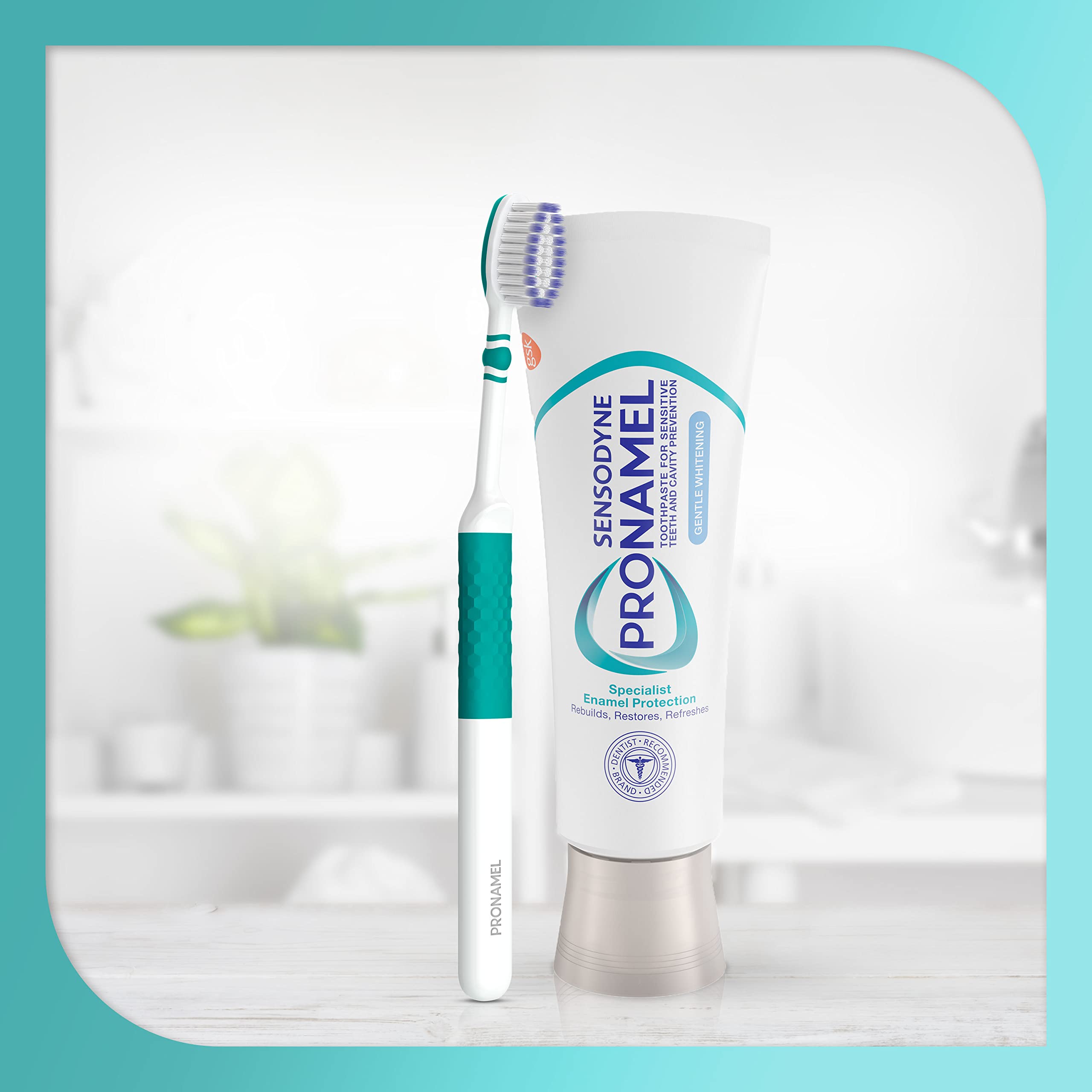 Boxed Pronamel toothbrushes ready for family households and travel.