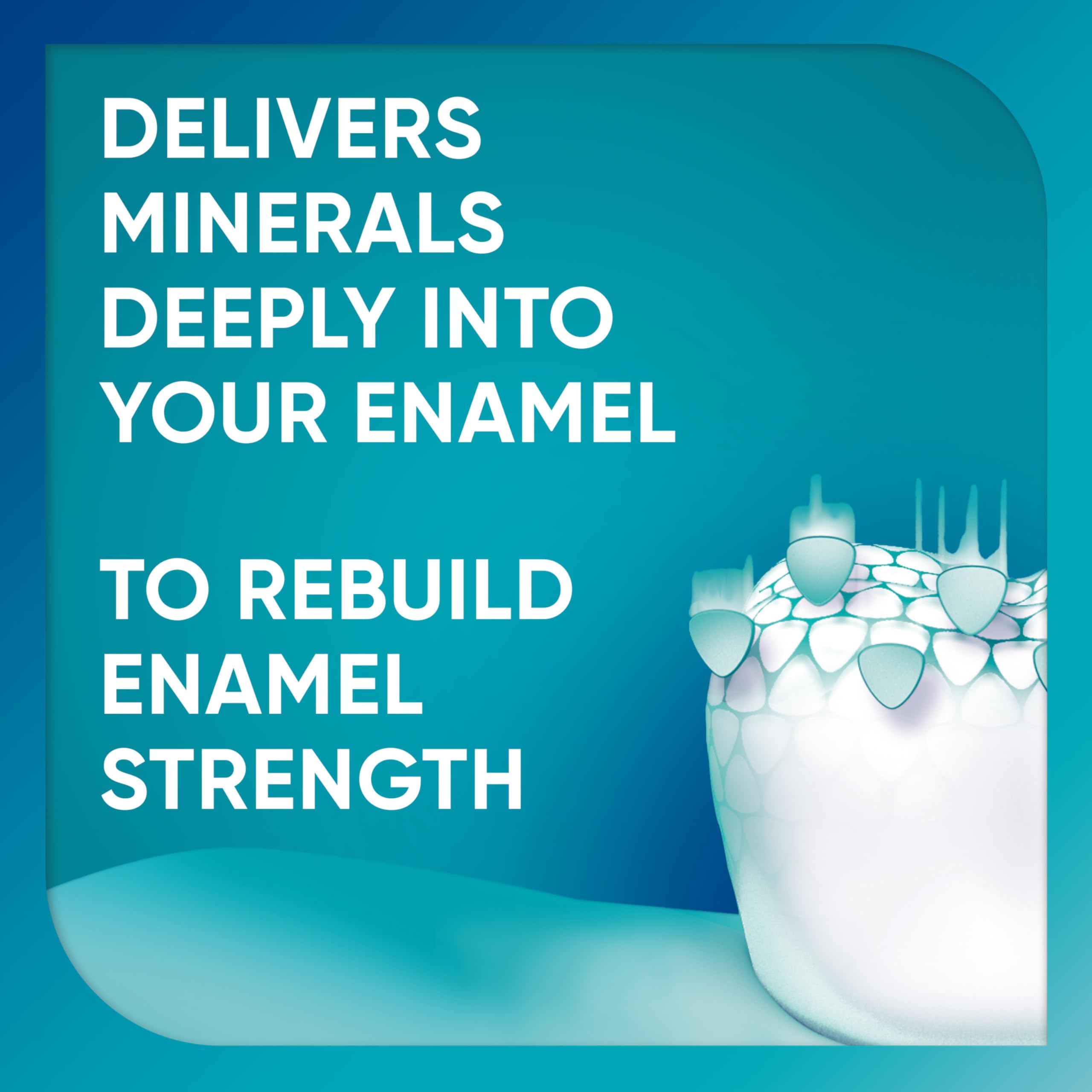 Sensodyne Pronamel brushing close-up highlights a two-minute routine.