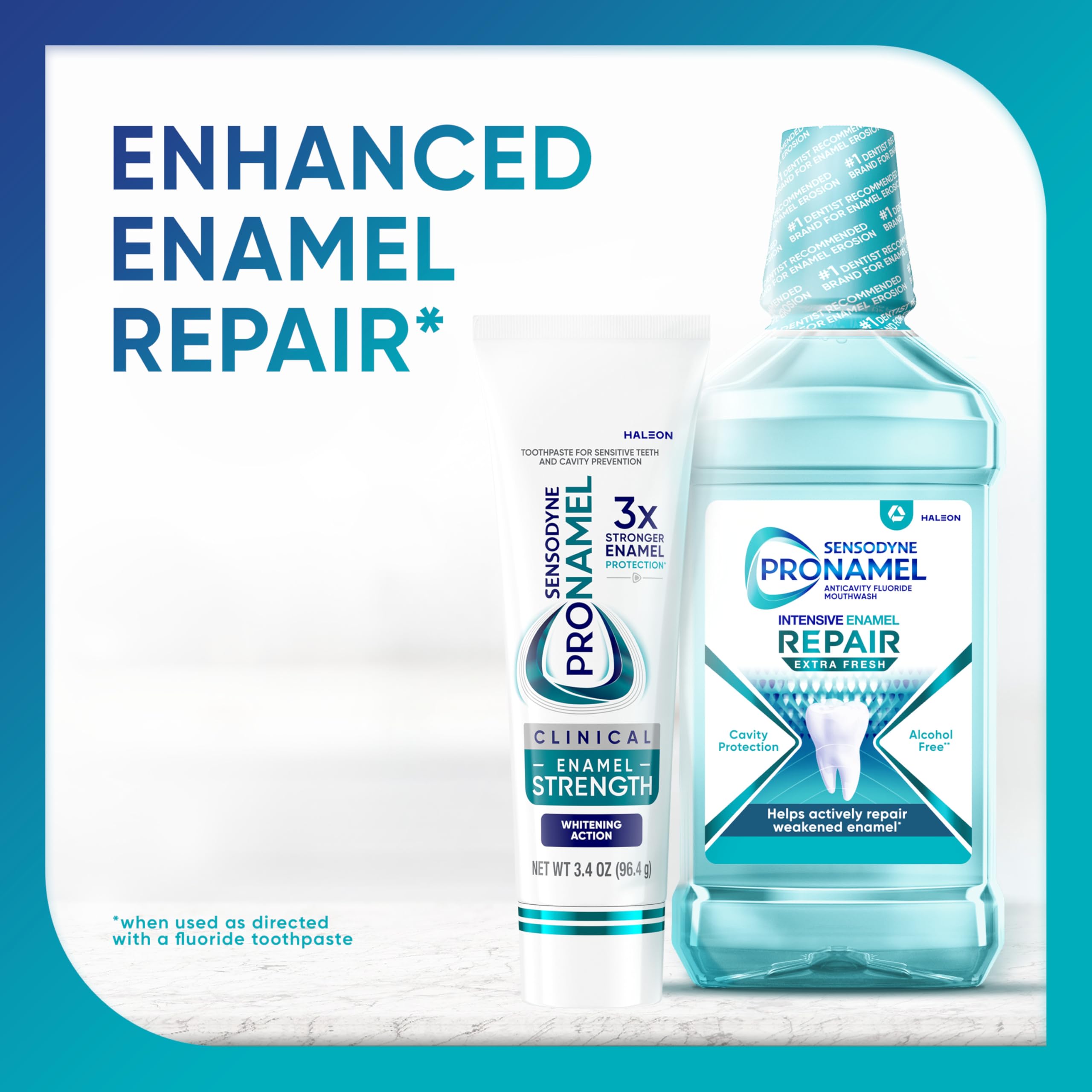 Enamel care illustration from Sensodyne Pronamel whitening toothpaste
