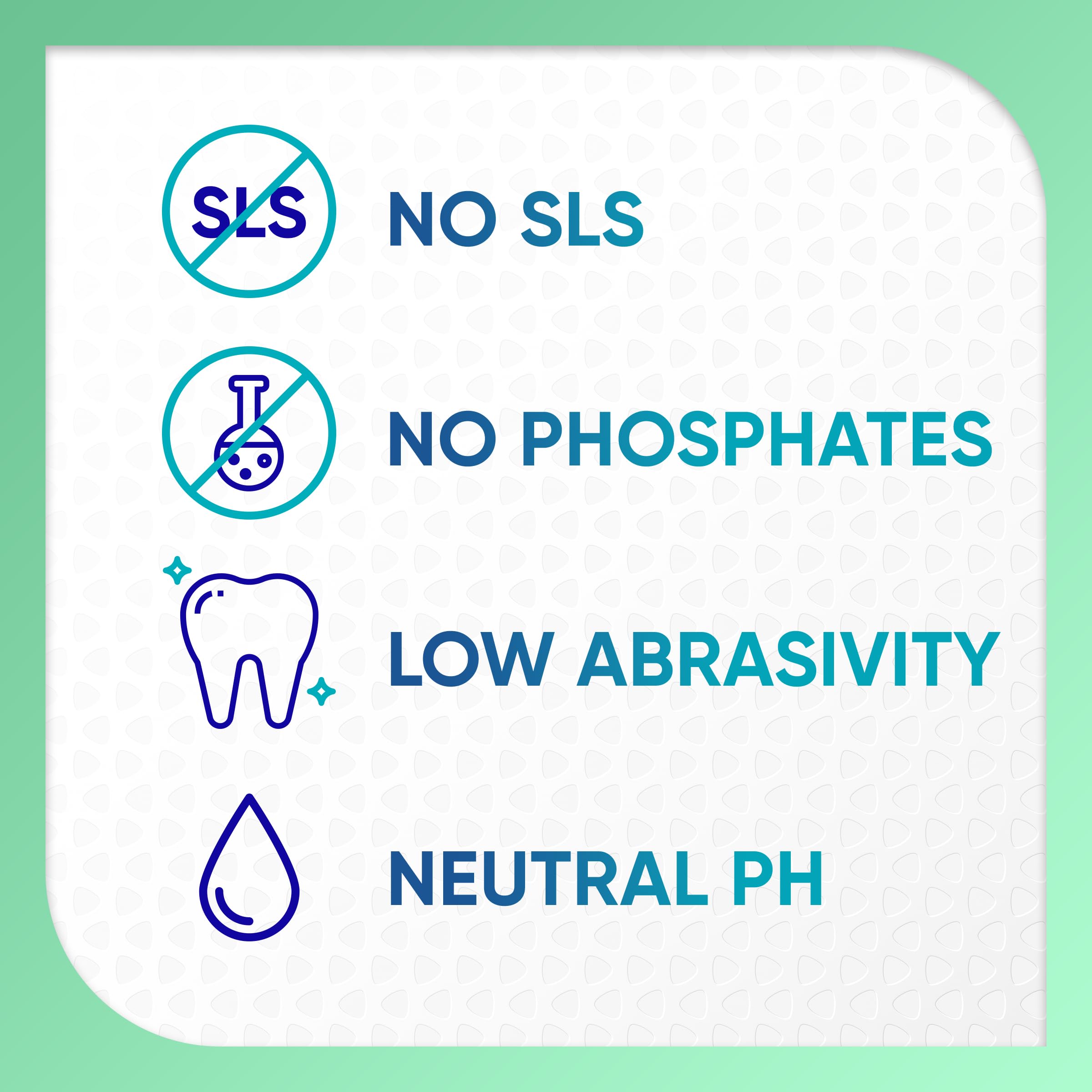Sensodyne Pronamel mint-essence flavor offers refreshing brushing experience.