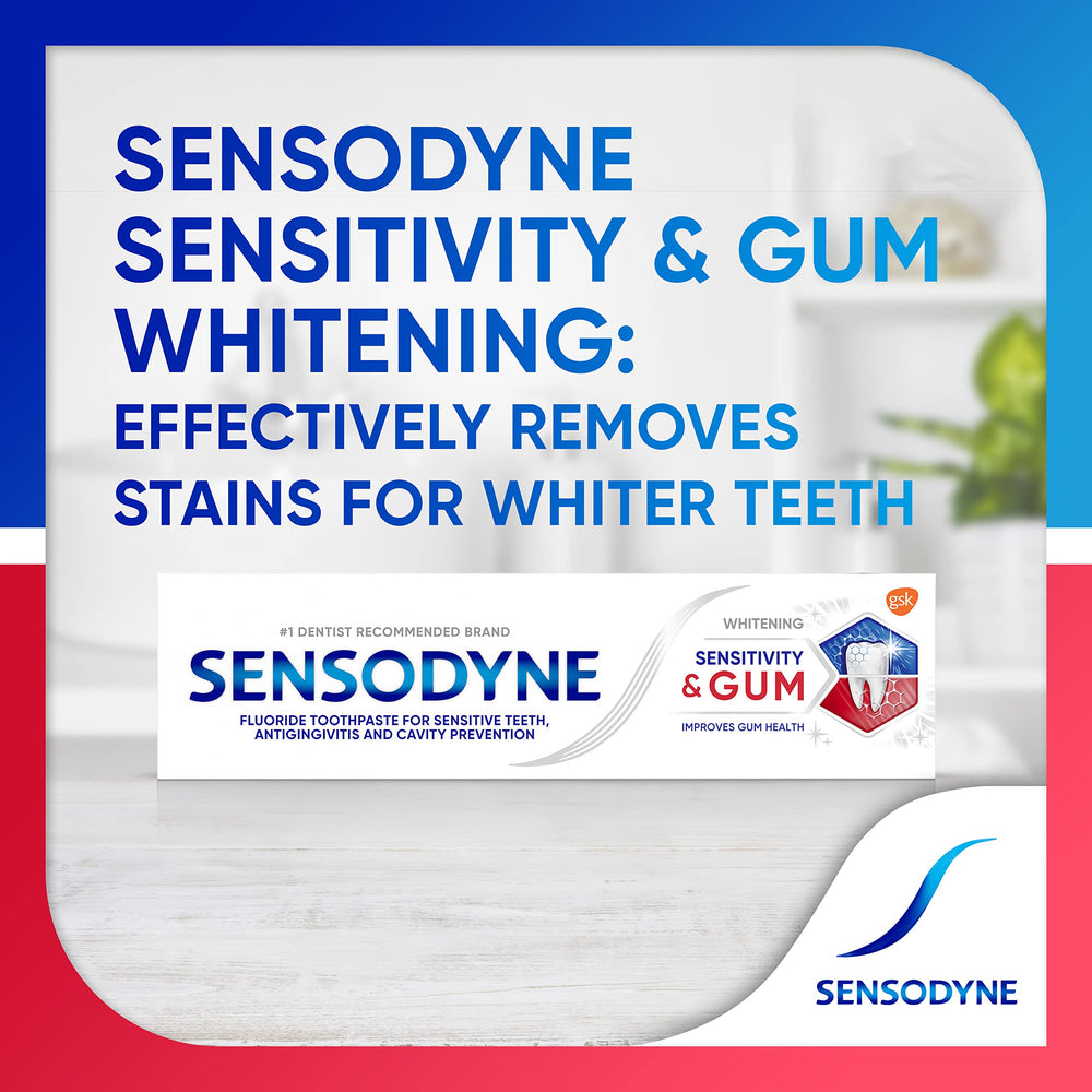 Tooth surface protected by a Sensodyne protective layer concept.