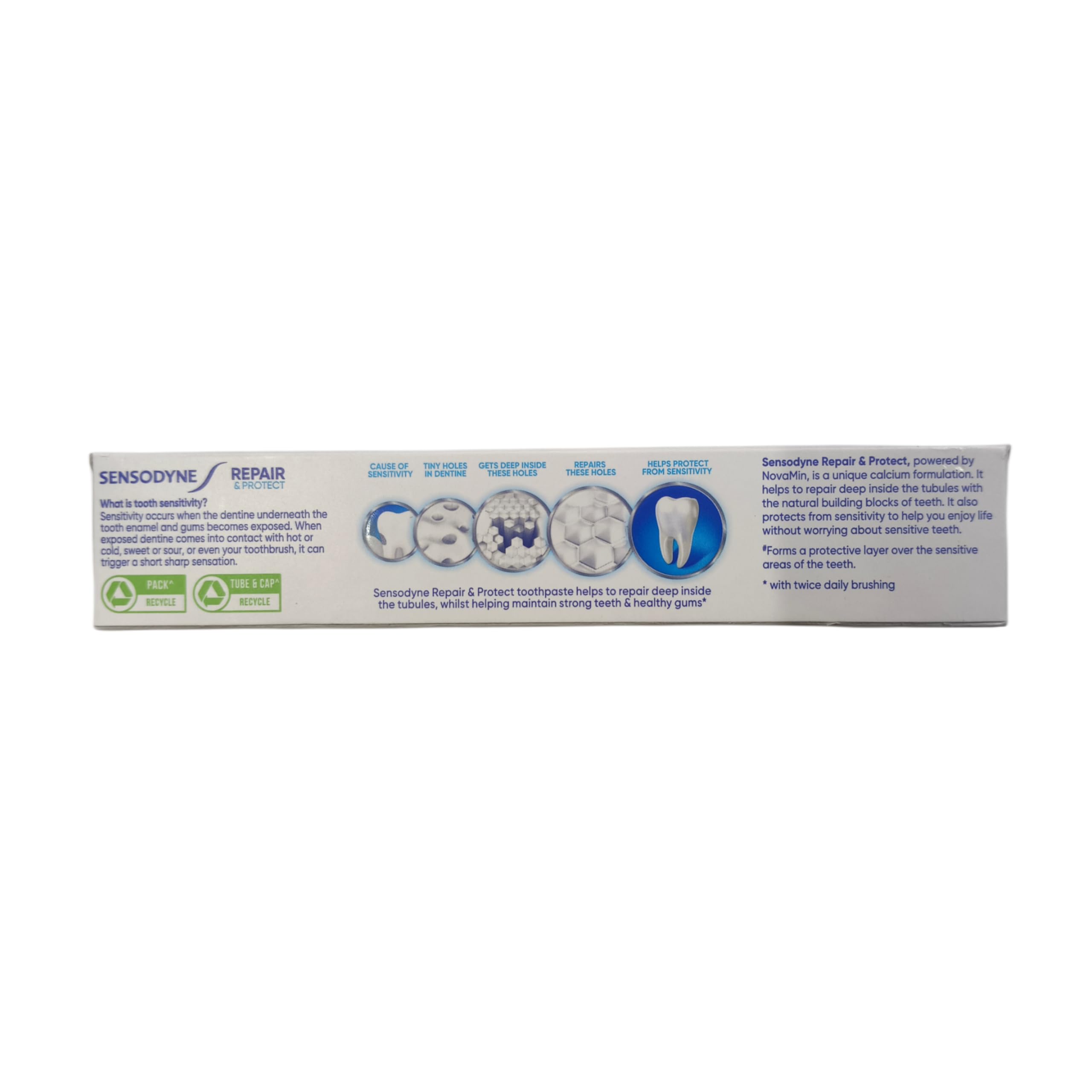 Toothbrush with Sensodyne Repair Protect toothpaste