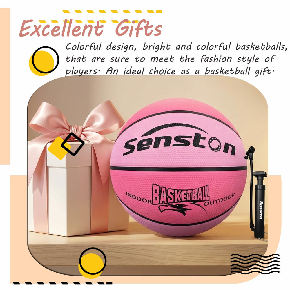 Senston pink 29.5-inch side view illustrating size variety and solid construction.