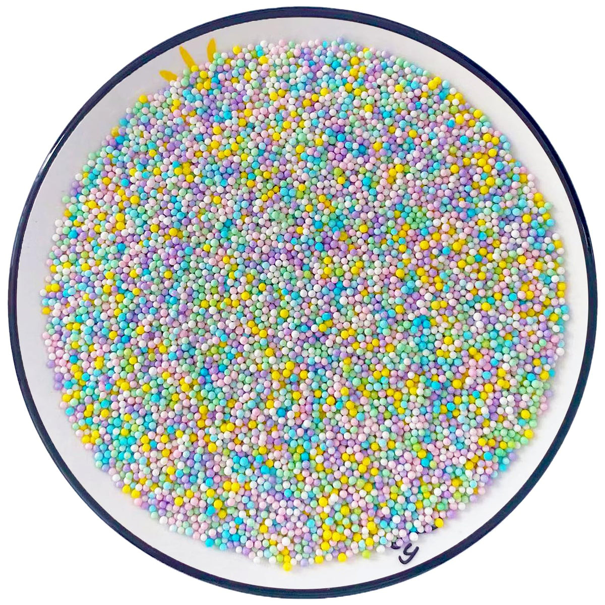 Sentovac Pastel Nonpareils Sprinkles bottle adds a vibrant finishing touch to cakes