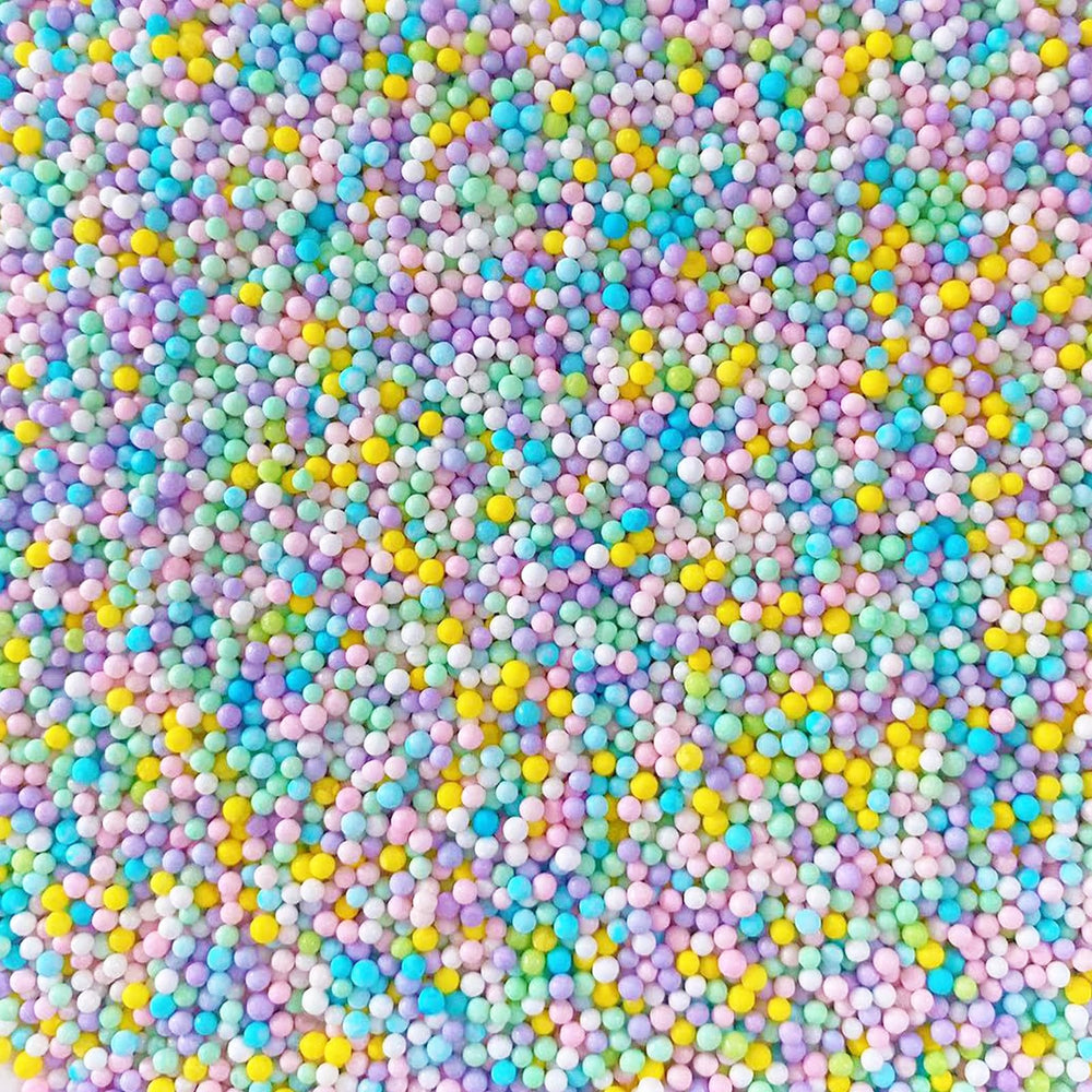 Sentovac pastel sprinkles decorate cupcakes for a festive, colorful dessert look