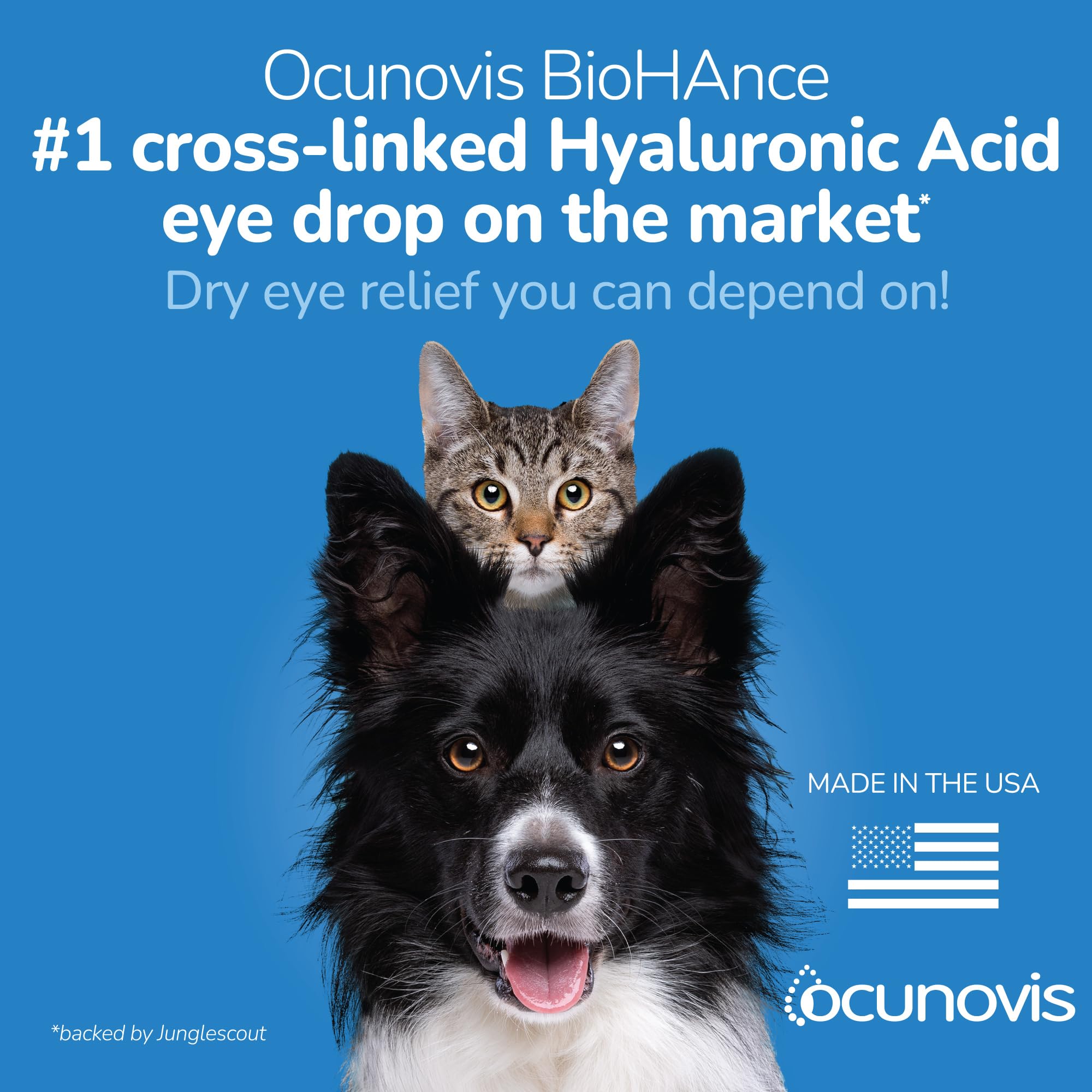 Sentrx Ocunovis packaging box highlights American-made, patented eye care