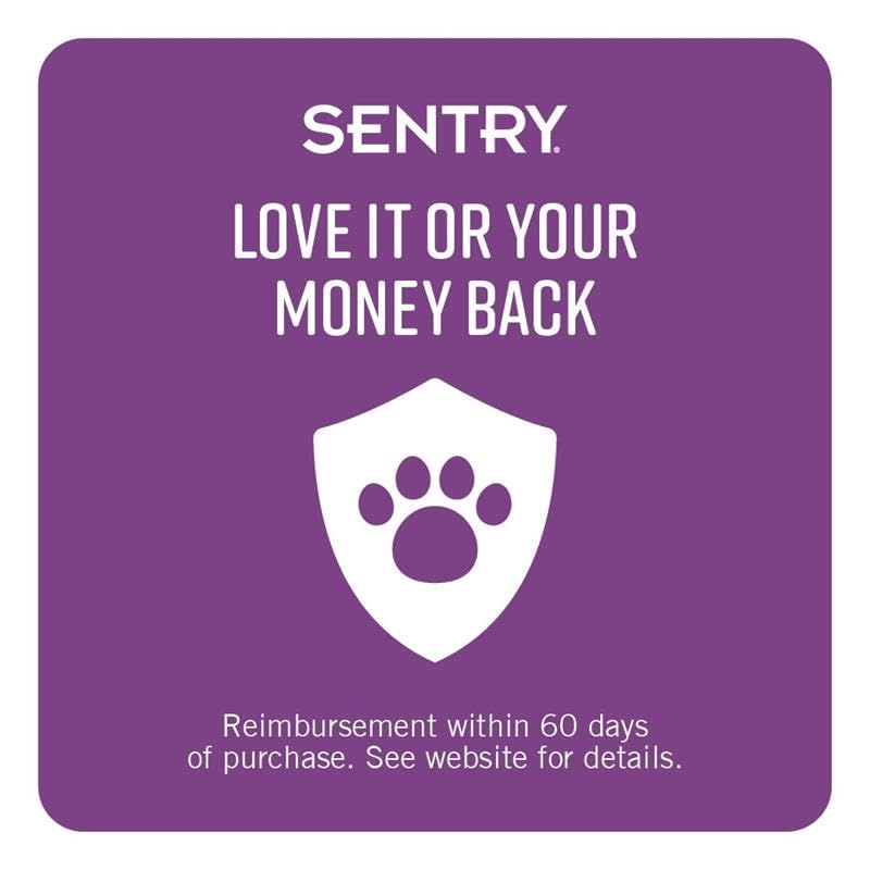 Cat mealtime with SENTRY Calming Chews ready to try.