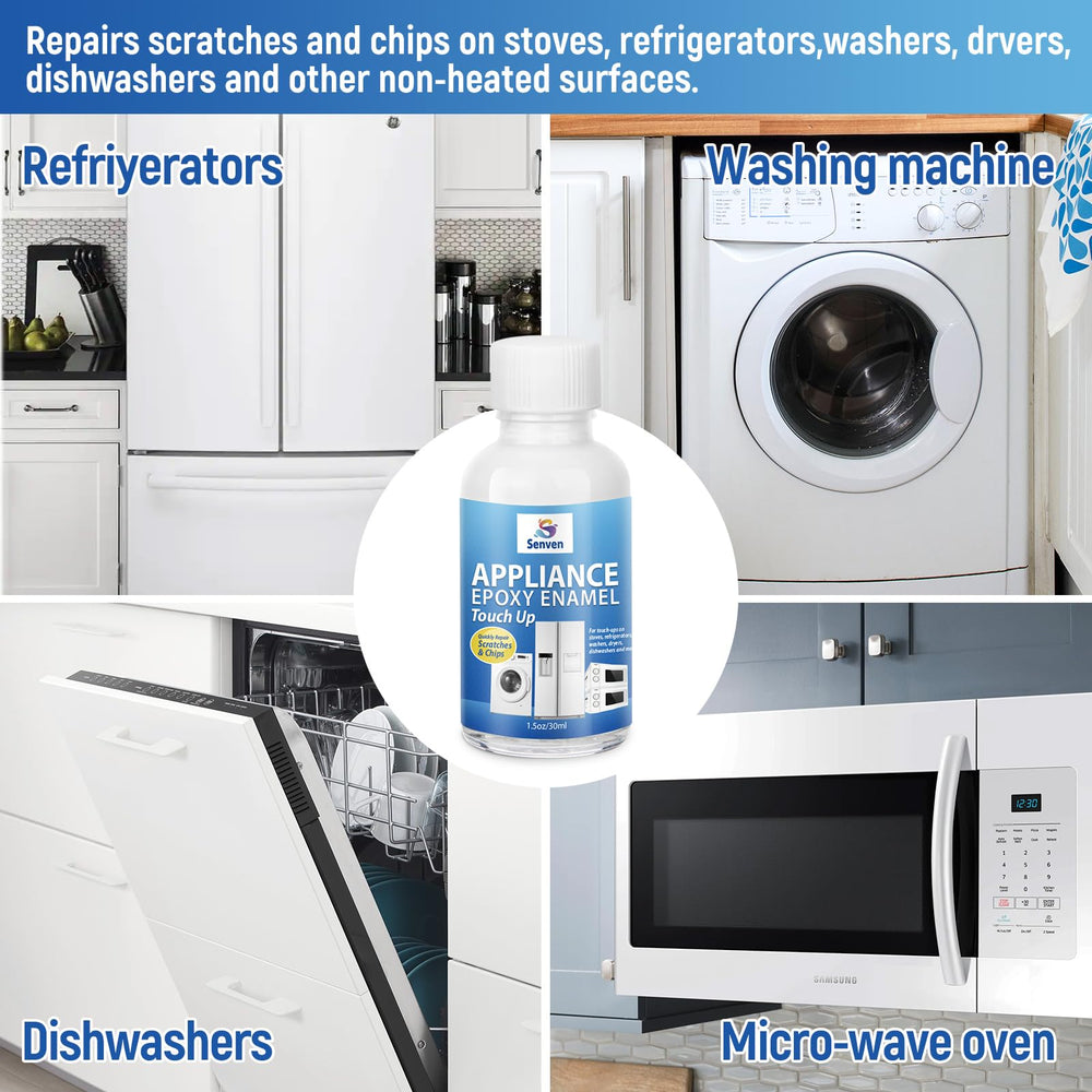 SENVEN white appliance paint high-gloss enamel provides a refreshed finish.