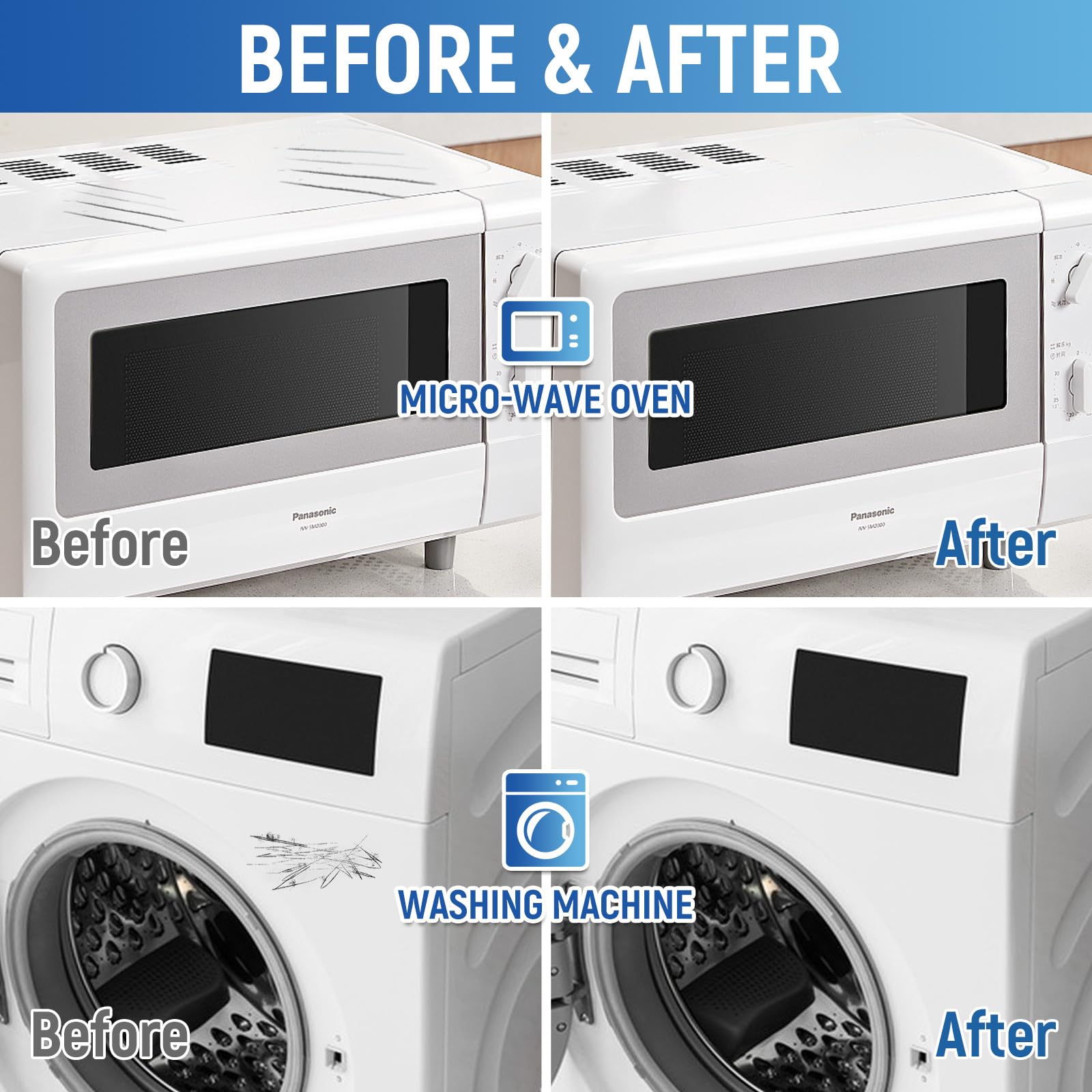 SENVEN white appliance paint covers scratches for a smoother look.