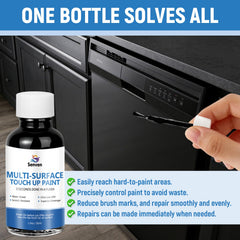 SENVEN touch up on cabinets and appliances with enamel finish