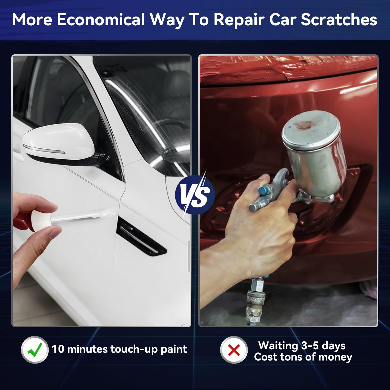 SENVEN quick-dry 10-minute cure improves long-lasting finish on vehicle surfaces.
