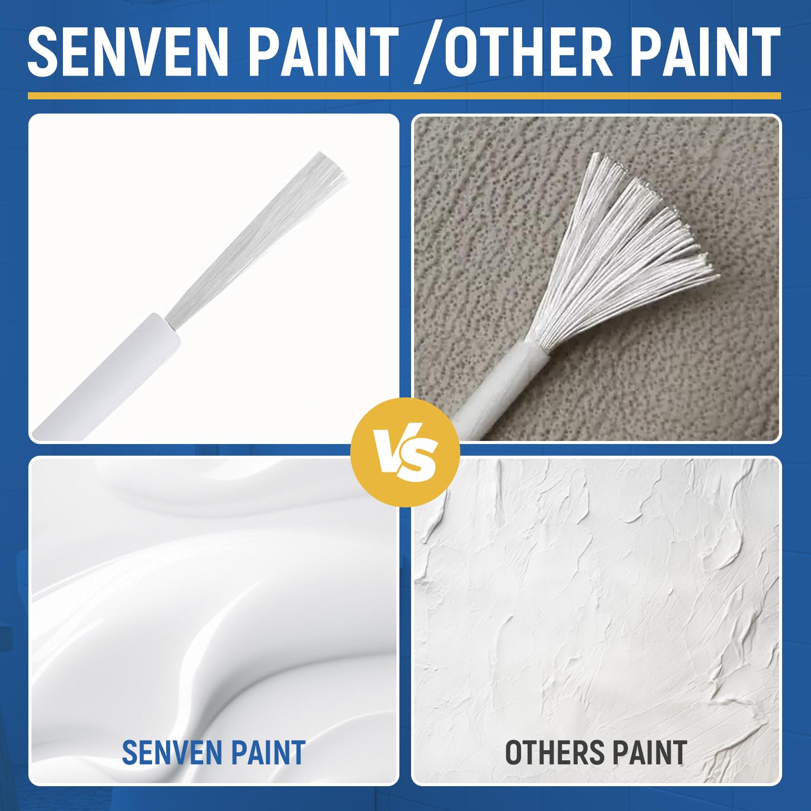 SENVEN tub tile gloss white paint kit safe low odor for households with pets