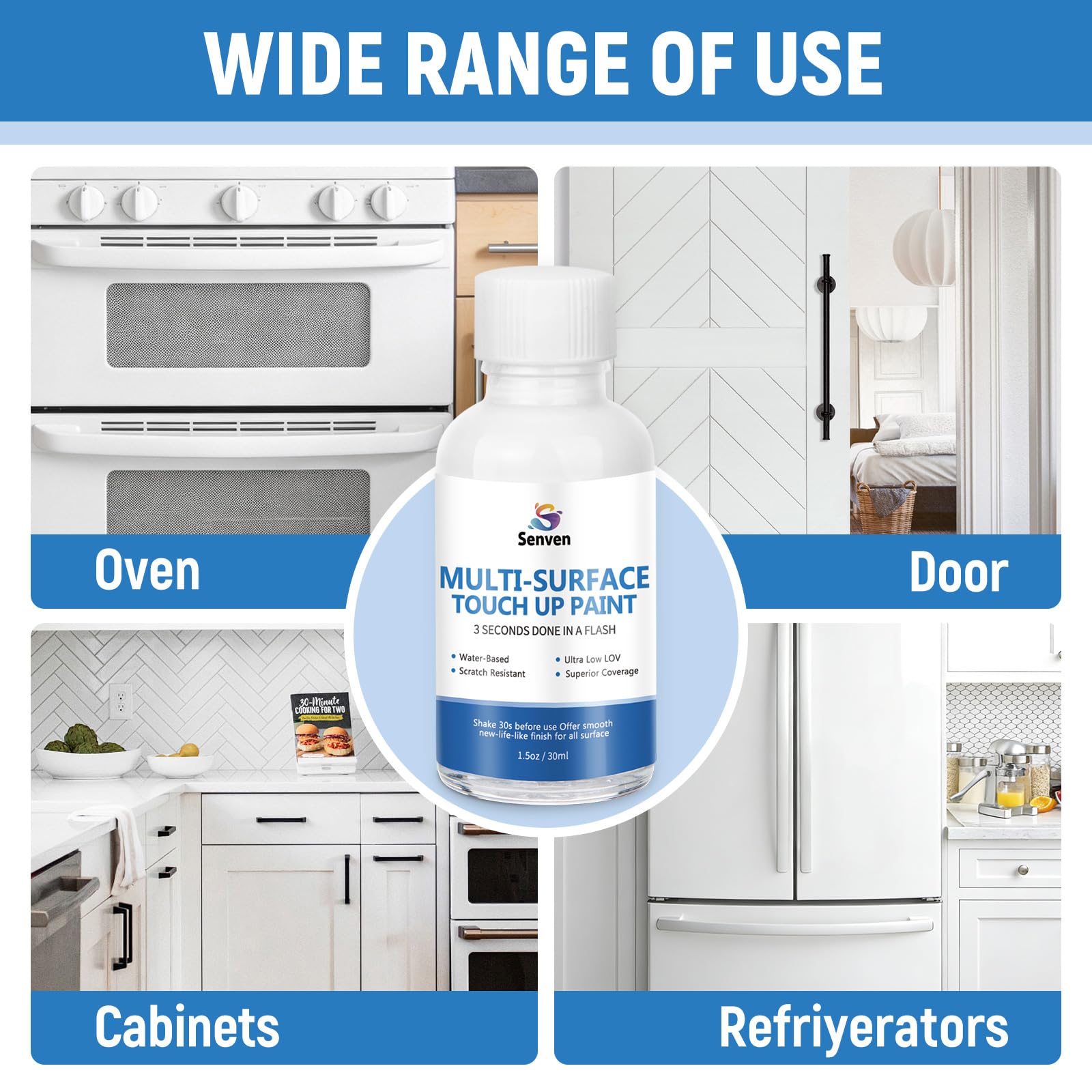 SENVEN white paint-pen storage-friendly design keeps it ready for touch-ups.