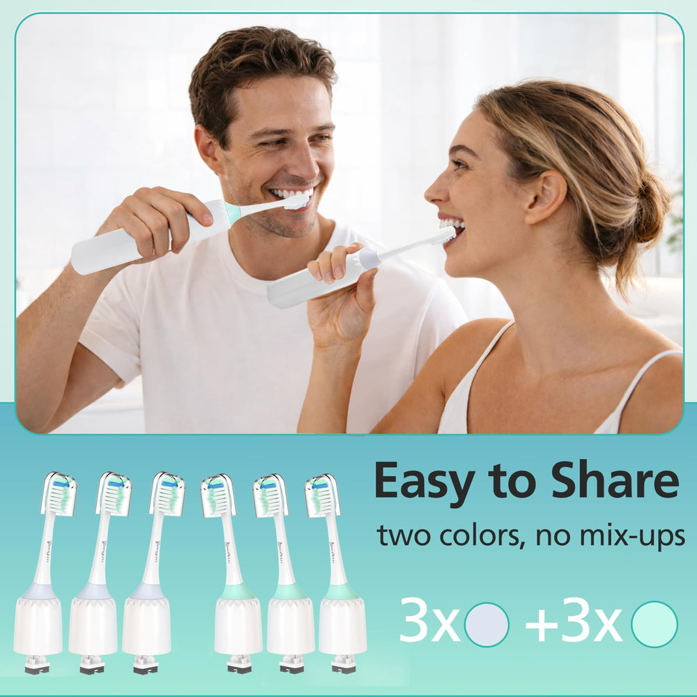 Senyum Philips Sonicare twist-on compatibility enabling quick head swaps