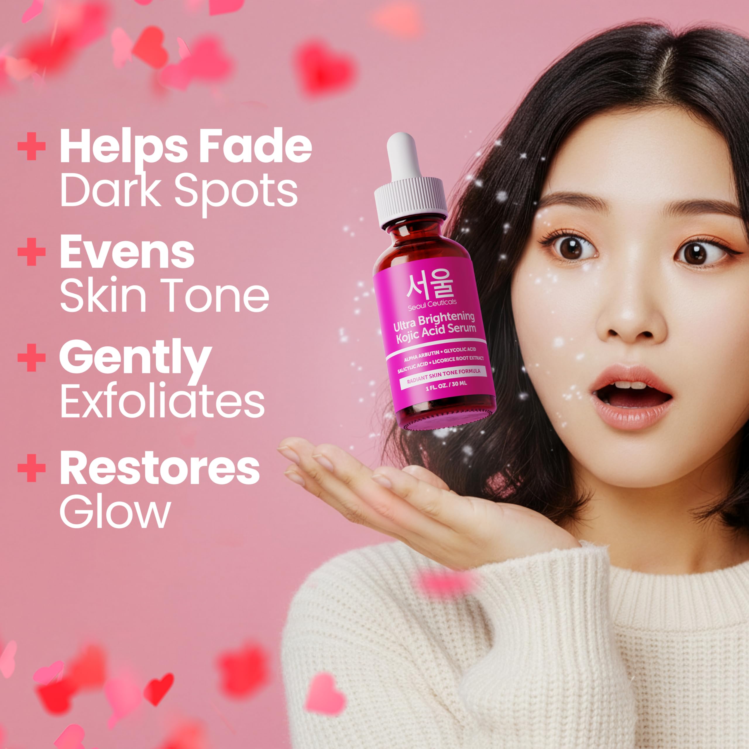 SeoulCeuticals Alpha Arbutin Serum drop promotes an even complexion.