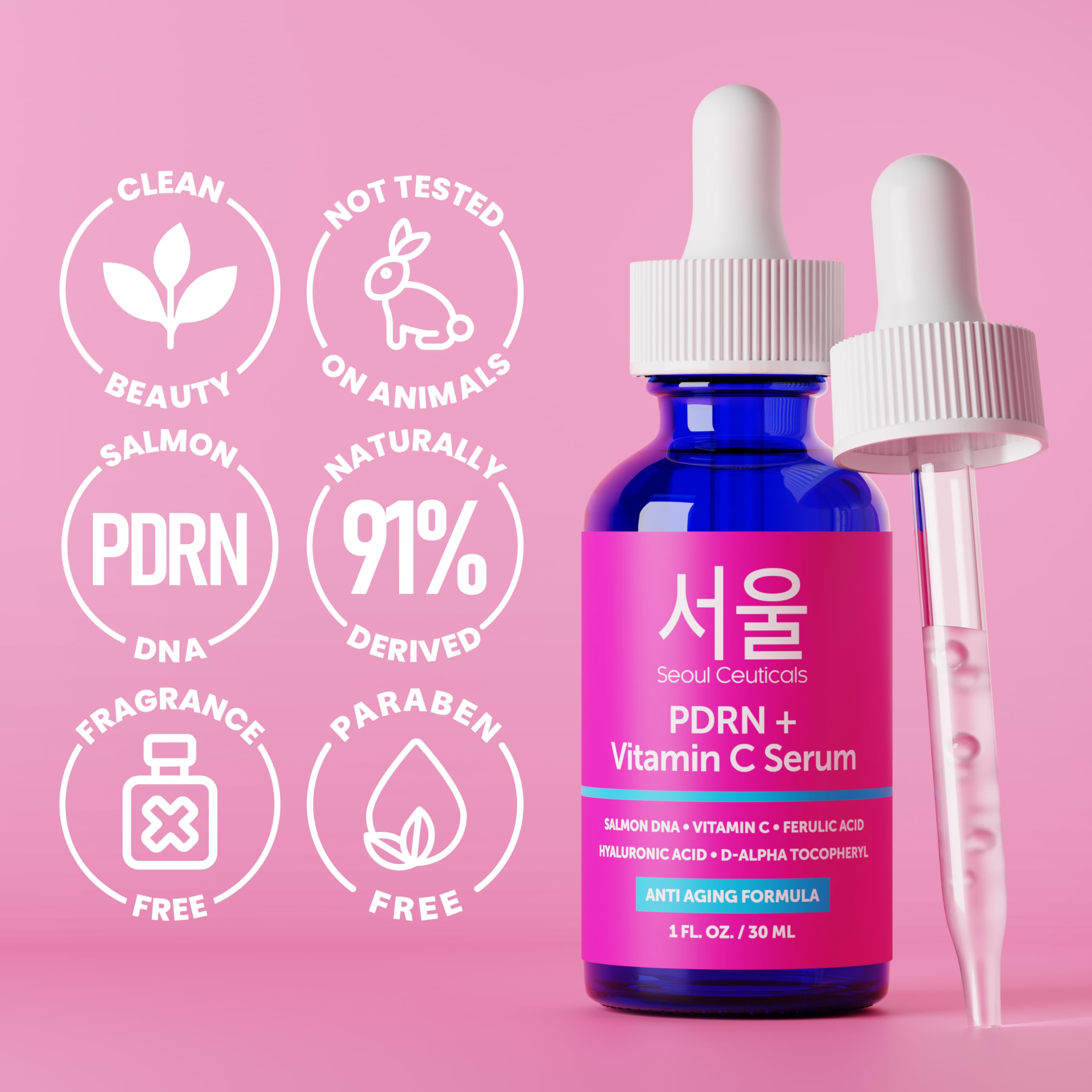 SeoulCeuticals Cica serum pump demonstrates soothing barrier support