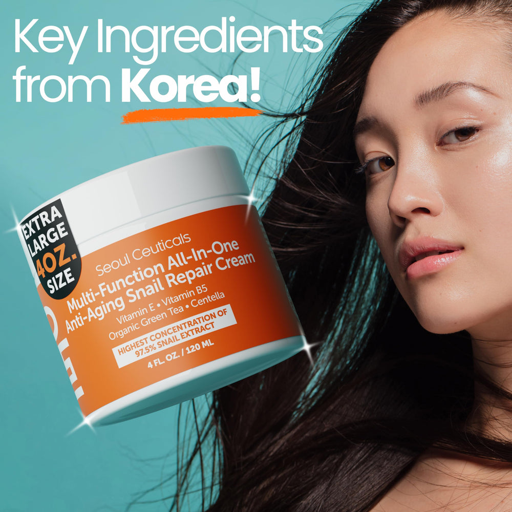 SeoulCeuticals day and night skincare routine image suggesting versatility