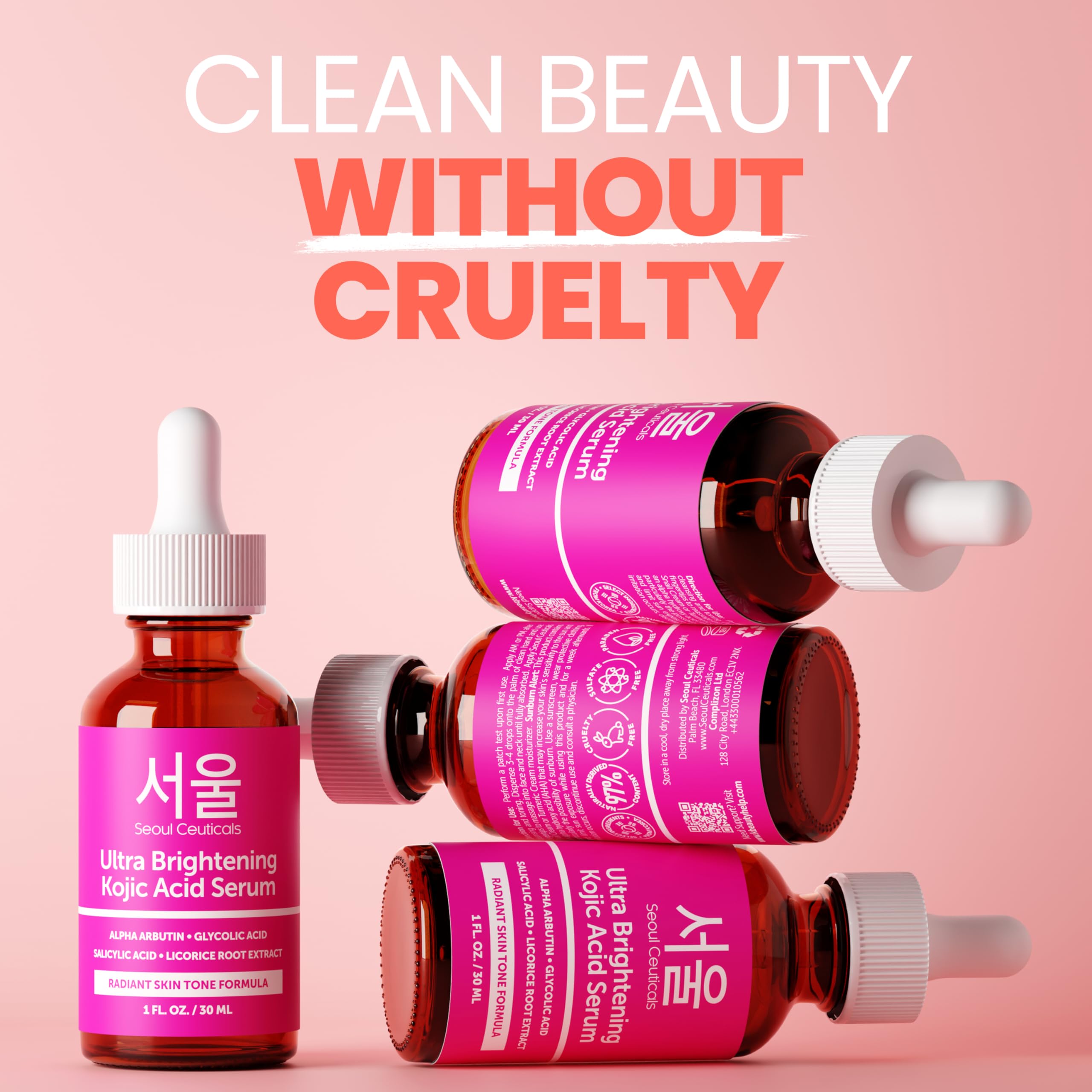 SeoulCeuticals Licorice Root brightening extract supports even tone.