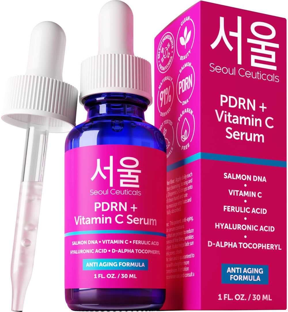 SeoulCeuticals PDRN Serum bottle for radiant, even-toned skin