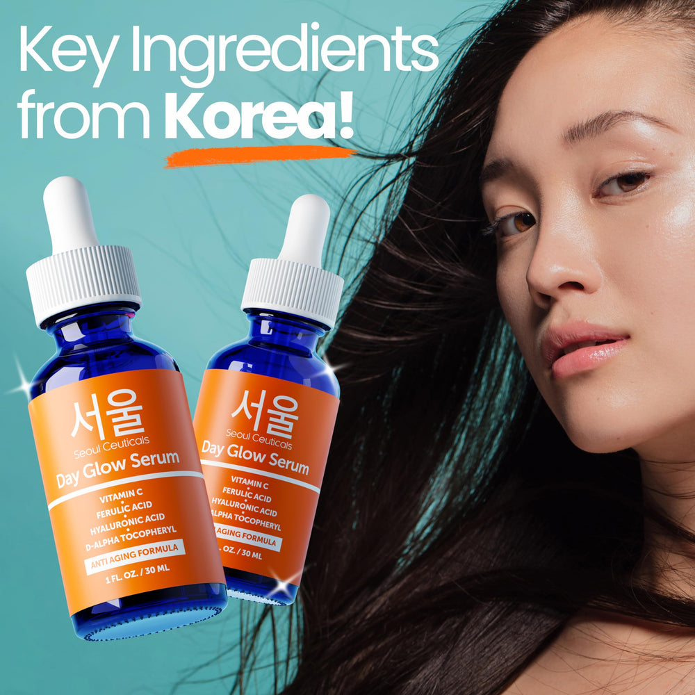 SeoulCeuticals serum label close-up with clear ingredient details.