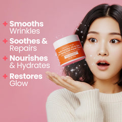 SeoulCeuticals snail mucin moisturizer jar showing rich texture for night-time repair.
