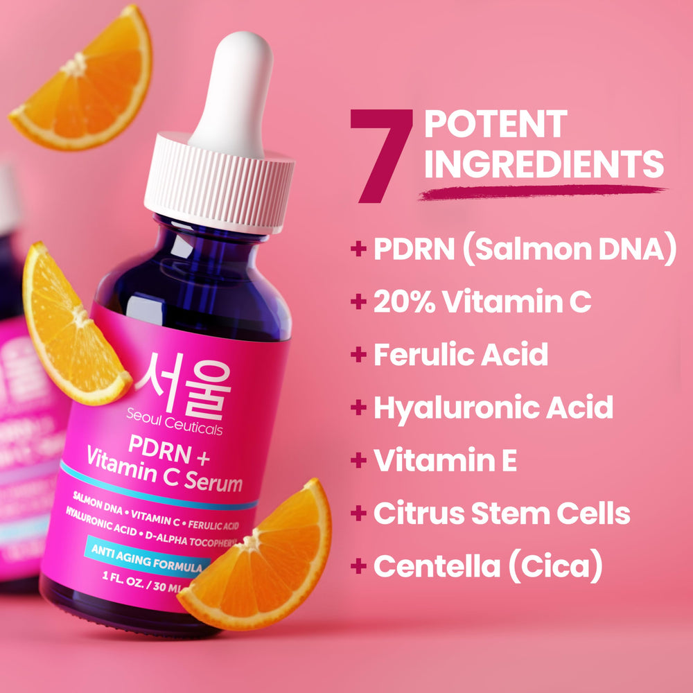 SeoulCeuticals Vitamin C serum bottle for brighter, smoother skin
